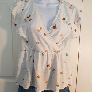 Market and Spruce women's baby dolls shirt. size S